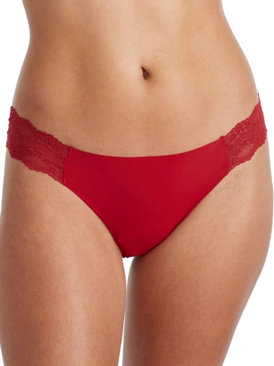 B.tempt'd By Wacoal B.bare Thong In Haute Red