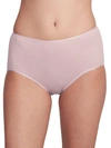 Hanro Cotton Seamless Maxi Briefs In Pale Pink
