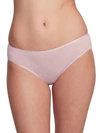 Hanro Cotton Seamless Hi-cut Brief In Peach Whip