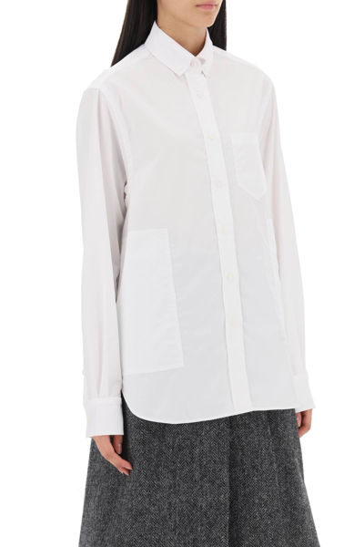 Saks Potts William Poplin Shirt In White (white)