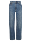 Alexander Wang High-waisted Wide Leg Jeans In Vintage Medium Indigo
