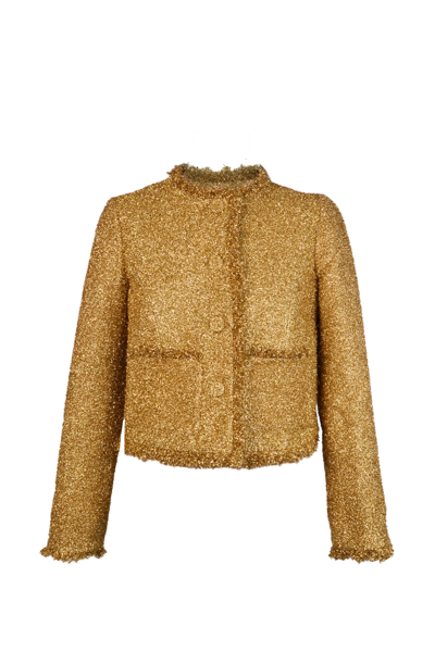 Paco Rabanne Jacket In Gold