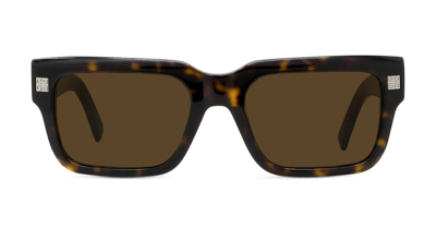 Givenchy Tortoiseshell Gv Day Sunglasses In Dark Havana