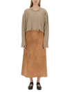 Uma Wang Cashmere Crewneck Jumper In Beige