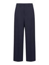 Ami Alexandre Mattiussi Ami Pleat Detailed Straight-leg Trousers In Night Blue