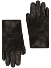 Dolce & Gabbana Guanti In Pelle In Black