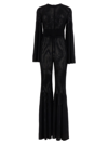 Antonino Valenti Desiree Ribbed Flared-design Jumpsuit In Black