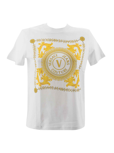 Versace Jeans Couture Logo Couture Print T-shirt In White