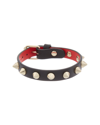 Christian Louboutin Loublink Studded Leather Bracelet In Gold