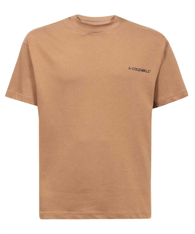 A-cold-wall* A Cold Wall Essentials Small Logo T-shirt In Brown
