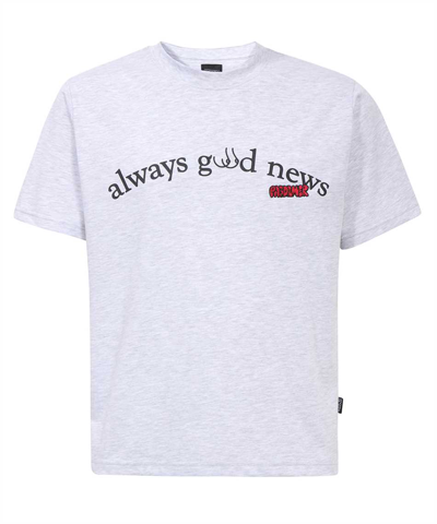 Pas De Mer Always Good News T-shirt In Grey