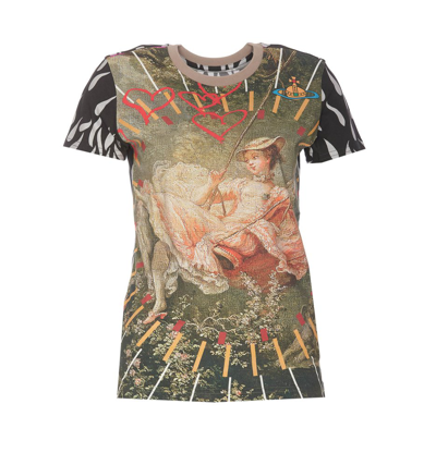 Vivienne Westwood The Swing-print Organic Cotton T-shirt In Multicolor