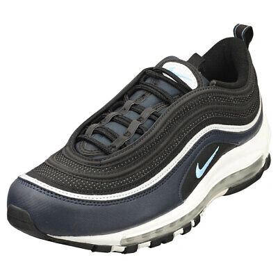 Pre-owned Nike Air Max 97 Herren Black Blue Sneaker Mode - 46 Eu