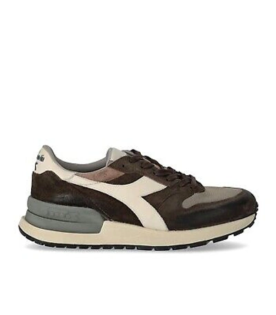 Pre-owned Diadora Heritage Conquest Suede Sw Brauner Sneaker Herren