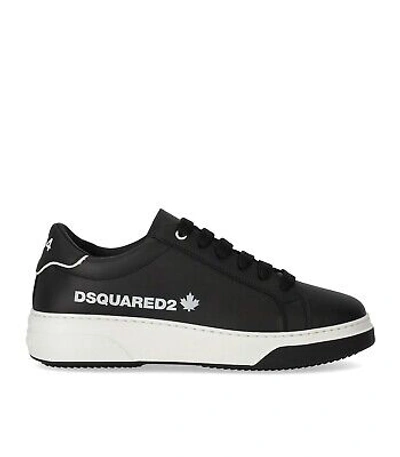 Pre-owned Dsquared2 Bumper Schwarzer Sneaker Mit Logo Herren