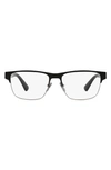 Prada 55mm Square Optical Glasses In Black