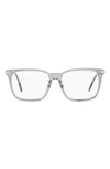 Burberry Ellis 55mm Square Optical Glasses In Grey
