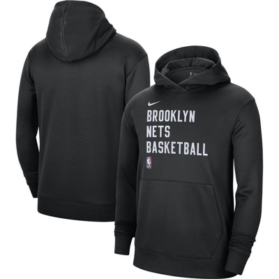 Nike Unisex  Black Brooklyn Nets 2023/24 Performance Spotlight On-court Practice Pullover Hoodie