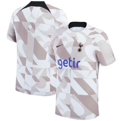 Nike Tottenham Hotspur Academy Pro Third  Men's Dri-fit Soccer Pre-match Short-sleeve Top In White