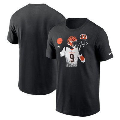 Nike Joe Burrow Black Cincinnati Bengals Player Graphic T-shirt