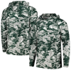 COLUMBIA COLUMBIA GREEN MICHIGAN STATE SPARTANS PFG TERMINAL TACKLE OMNI-SHADE RIPPLED LONG SLEEVE HOODED T-S