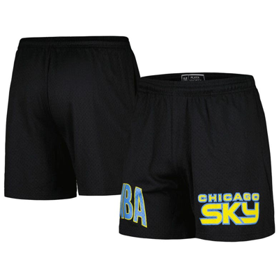 Playa Society Unisex  Black Chicago Sky Mesh Shorts