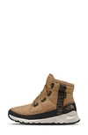 The North Face Thermoball™ Luxe Faux Fur Lined Waterproof Boots In Almond Butter/ Tnf Black