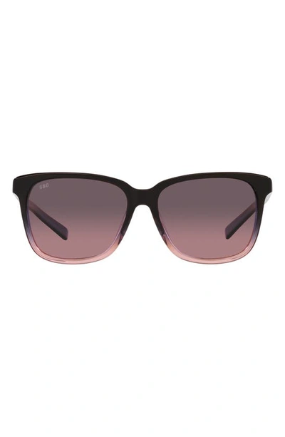 Costa Del Mar May 57mm Gradient Phantos Sunglasses In Pink