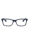 Ray Ban 54mm Optical Glasses In Matte Blue