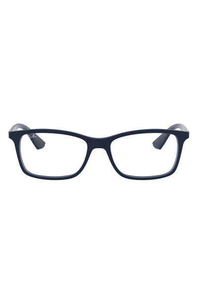 Ray Ban 54mm Optical Glasses In Matte Blue