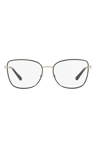 Michael Kors Empire 54mm Square Optical Glasses In Light Gold