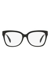 Michael Kors Palawan 54mm Square Optical Glasses In Black