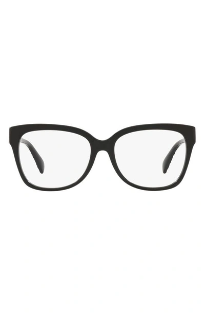 Michael Kors Palawan 54mm Square Optical Glasses In Black