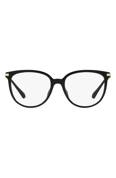 Michael Kors Westport 54mm Round Optical Glasses In Black