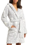 Ugg Aarti Faux Shearling Hooded Robe In Cream Stars