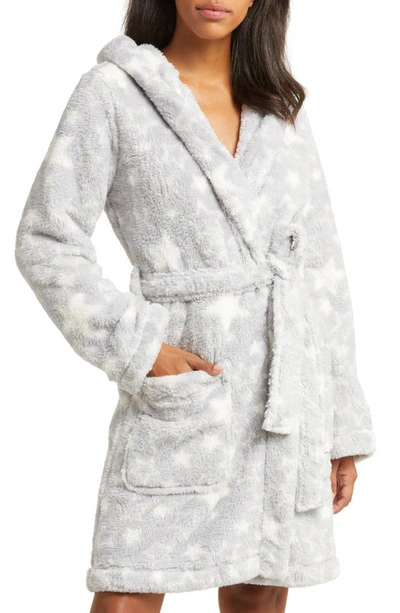 Ugg Aarti Faux Shearling Hooded Robe In Cream Stars