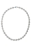 Polite Worldwide Ppf Freshwater Pearl Necklace In Silver