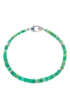 Polite Worldwide Mystical Opal Beaded Bracelet In Green