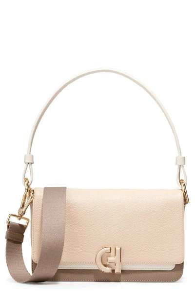 Cole Haan Mini Leather Shoulder Bag In Irish Coffee/ Ch Oat/ I