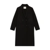Claudie Pierlot Straight Mid-length Coat In Schwarz