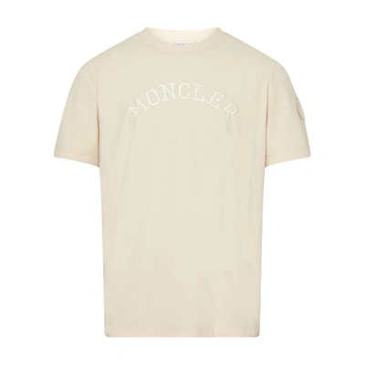 Moncler Short-sleeved T-shirt In Light_beige