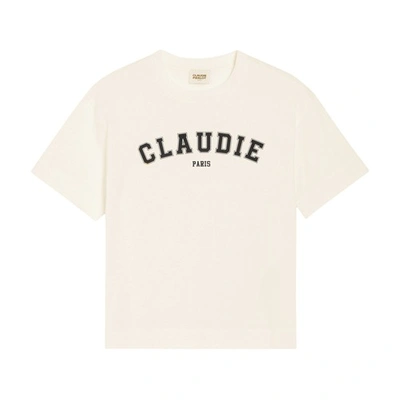 Claudie Pierlot Claudie Paris Short-sleeved T-shirt In Ecru