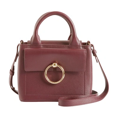 Claudie Pierlot Anouck Leather Tote Bag In Bordeaux ModeSens