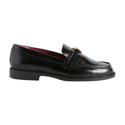 Claudie Pierlot Leather Loafers In Schwarz