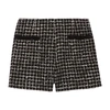 Claudie Pierlot Two-tone Tweed Shorts In Zweifarbig