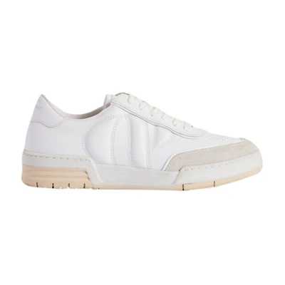 Claudie Pierlot Womens Naturels Arcade Leather Low-top Trainers In Wei_