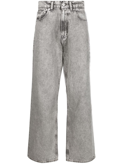 Our Legacy Grey Third Cut Straight-leg Jeans In Black