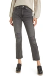 Madewell The Perfect Ripped High Waist Tapered Jeans In Bartlett Wash