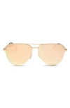 DIFF 59MM AUGUST AVIATOR SUNGLASSES