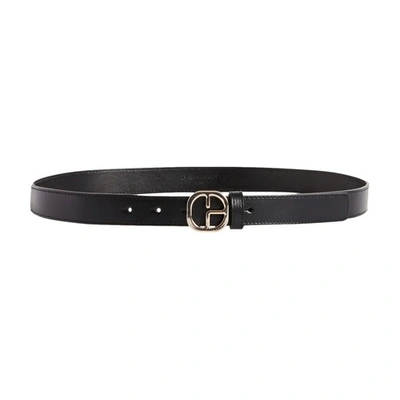 Claudie Pierlot Leather Belt In Noir / Gris